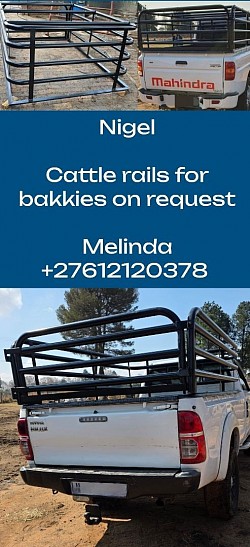Cattle rails for bakkies
